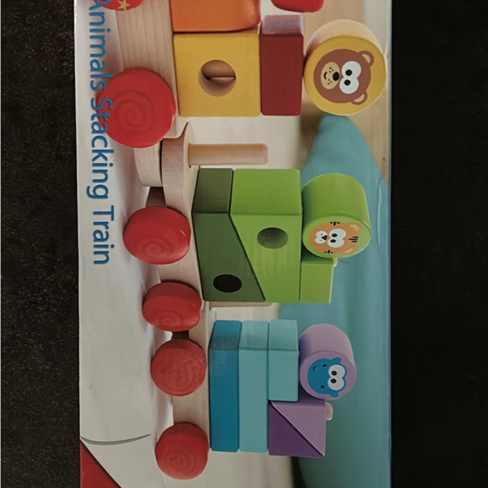 Jadore Colorful Animal Stacking Train Toy